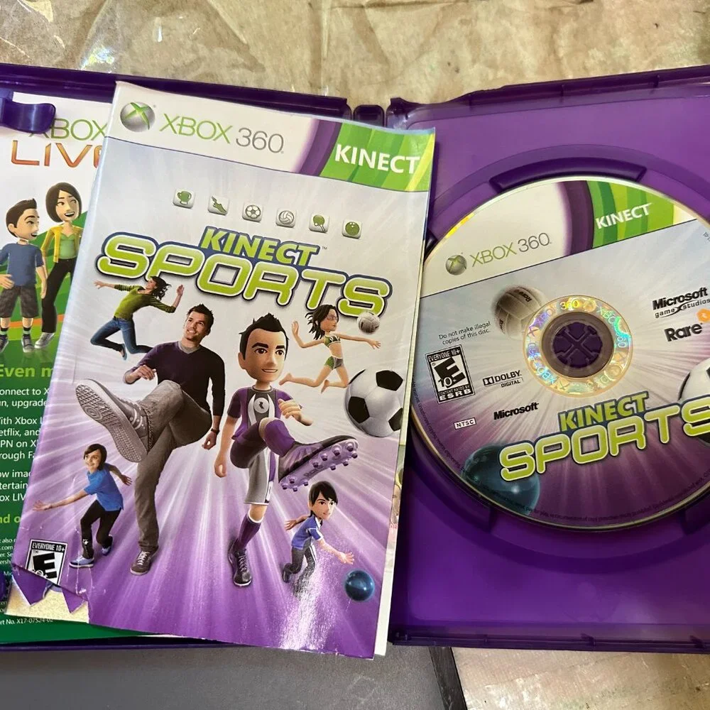 Kinect Sports (Xbox 360, 2010) CIB Complete